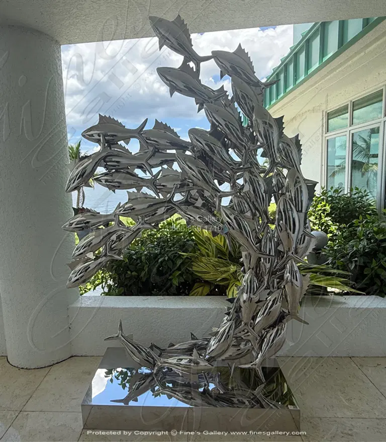 School of Fish in Marine Grade Stainless
