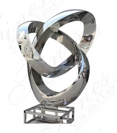 An Abstract Sculpture in Marine Grade Stainless