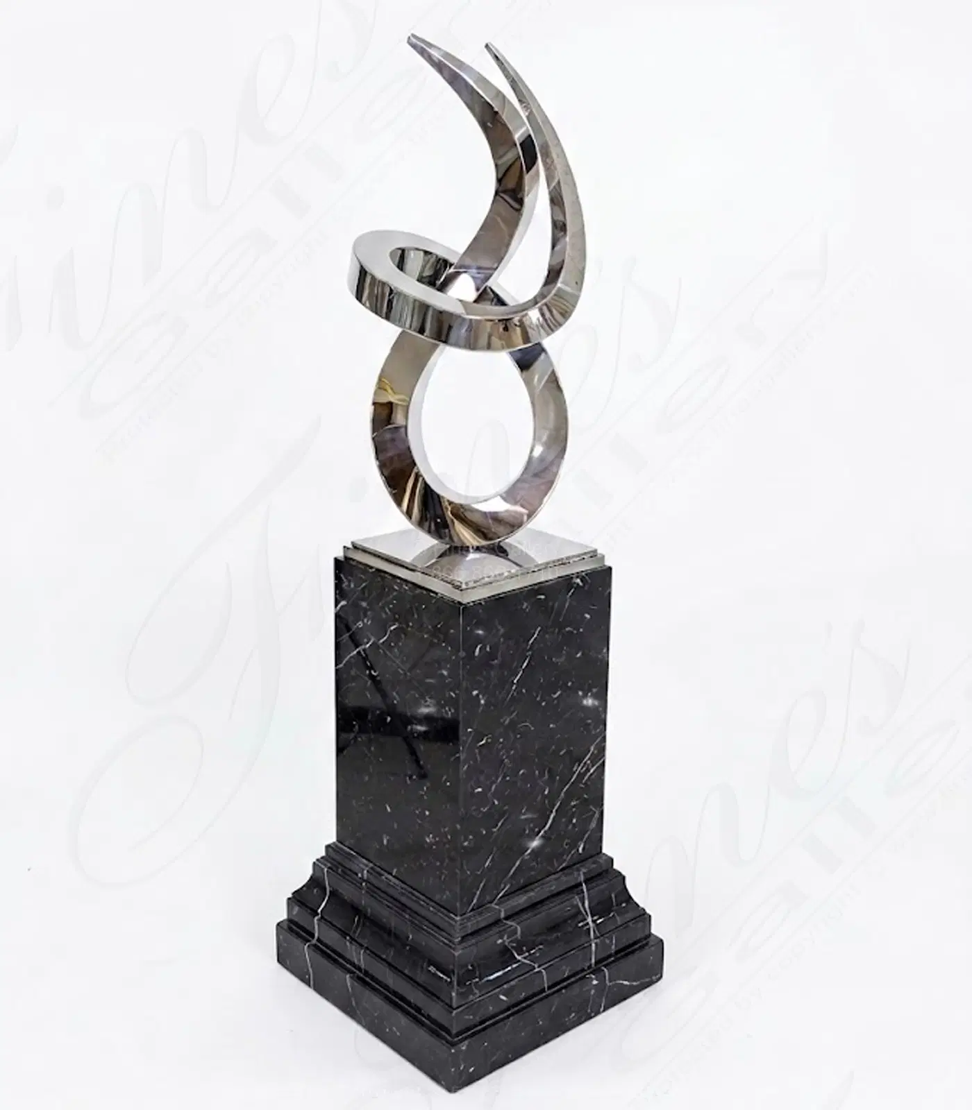 Marine Grade Stainless Steel Abstract Sculpture, 43.5 In — Model SS-031 — product video