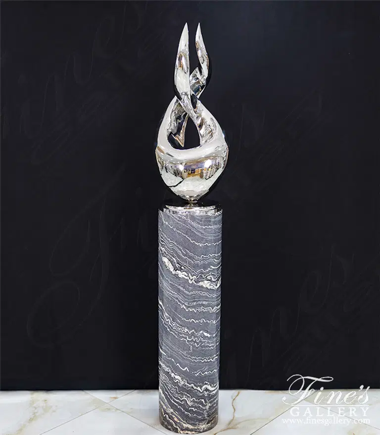 Abstract Flame in Stainless Steel