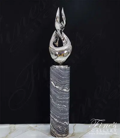 Abstract Flame in Stainless Steel