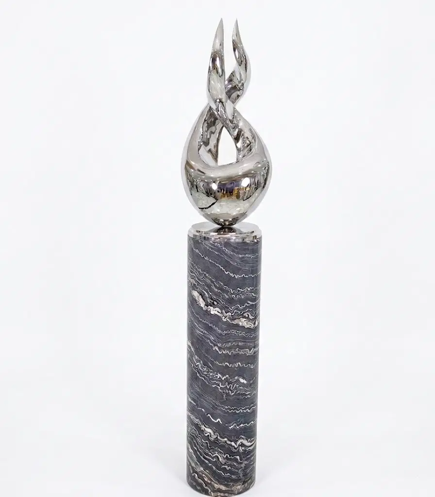Abstract Flame in Stainless Steel — Model SS-043 — product video