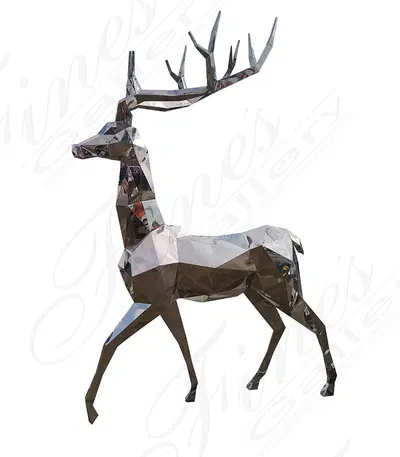Stainless Stag - A Marine Grade Stainless Steel Artwork