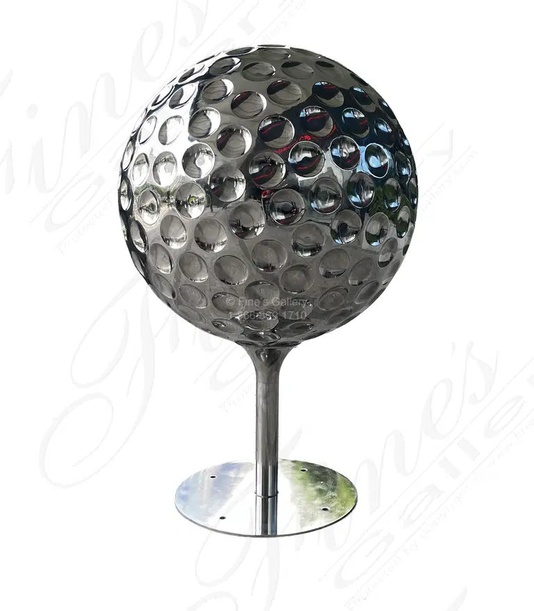 36" Diameter Golf Ball in Marine Grade Stainless