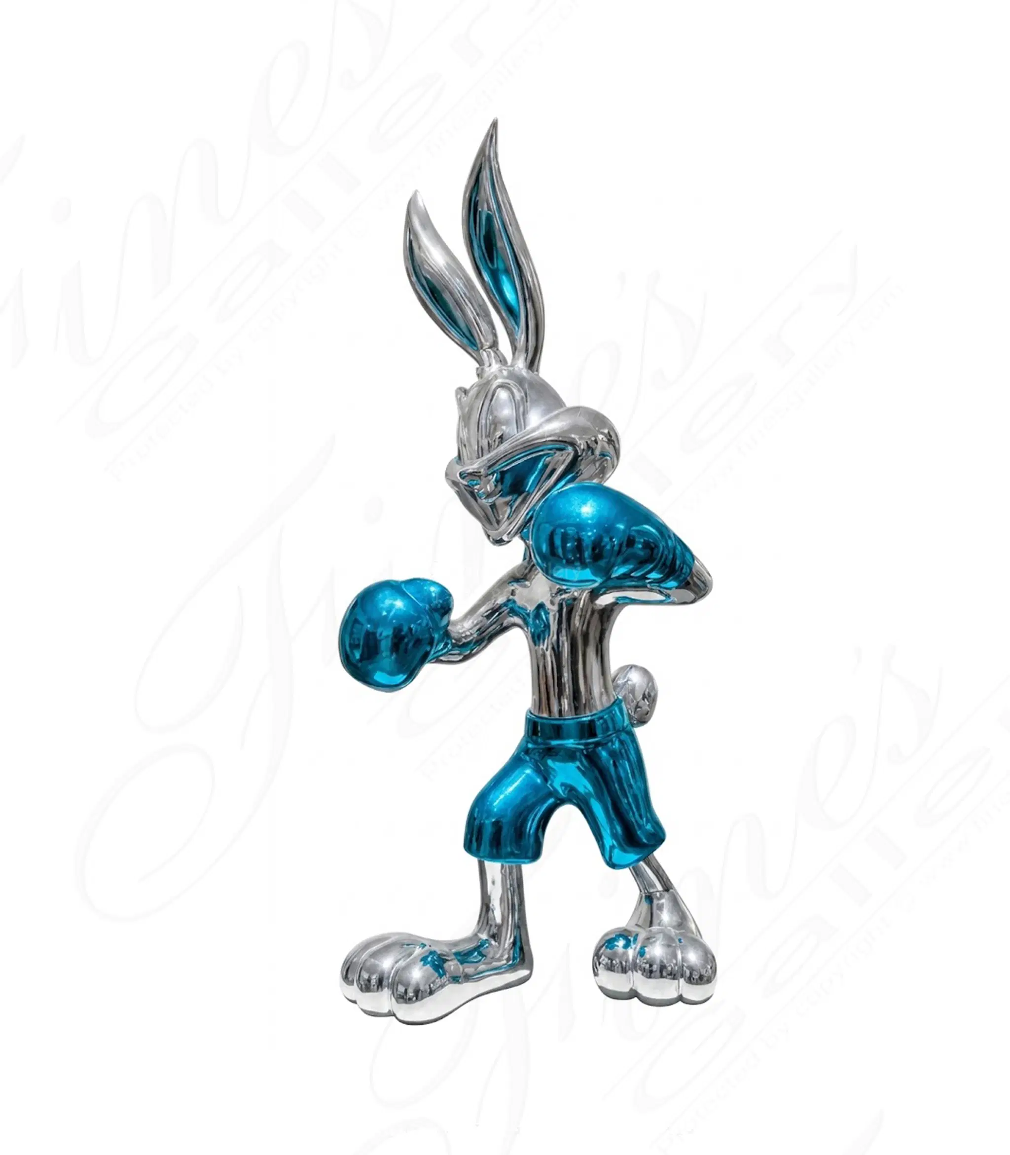 Bugs Bunny Boxer in Stainless Steel — Model SS-107 — Hand-Crafted by Fine's Gallery